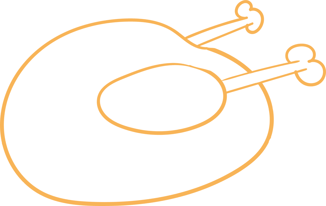Transparent Chicken Icon Vector for Cooking Themes