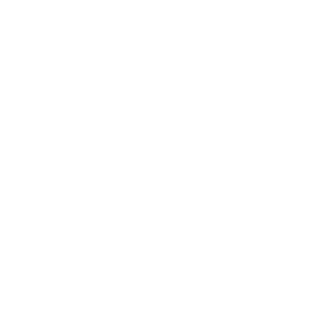 Abstract Geometric White Pattern on Transparent Background