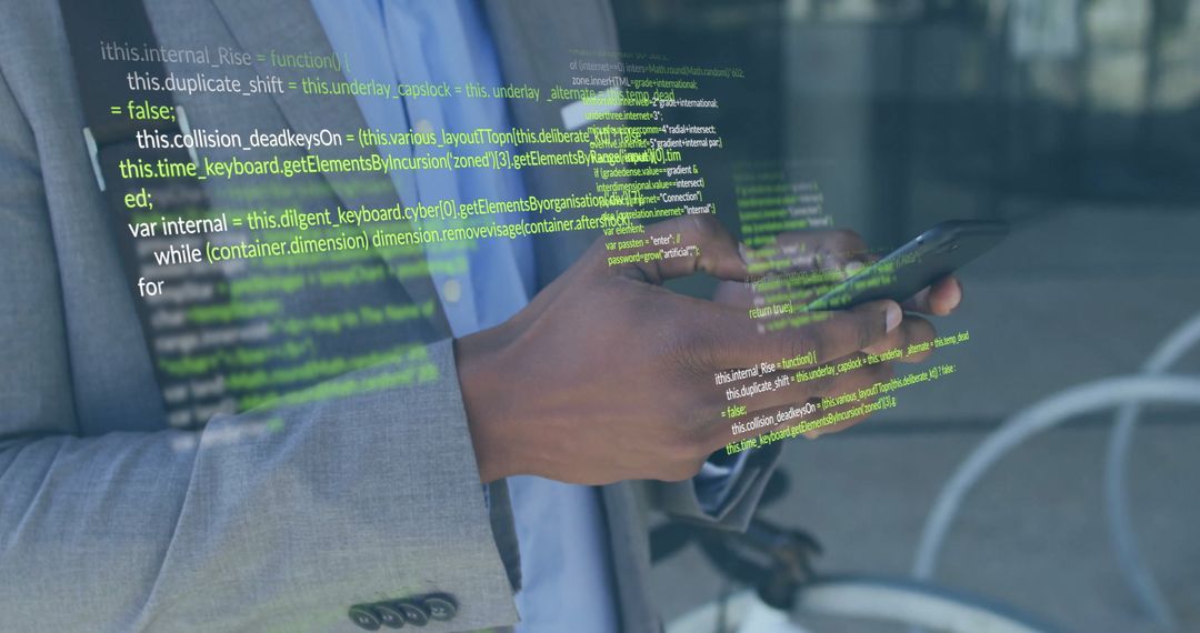 Businessman Analyzing Data on Smartphone