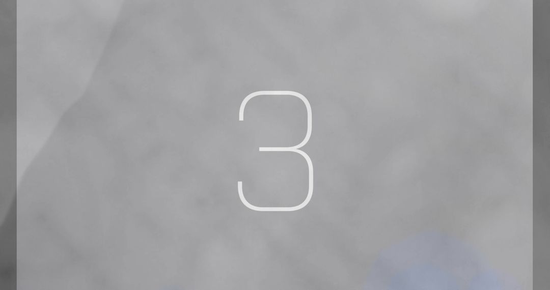 15 to 0 Countdown Animation on Grey Fog Background