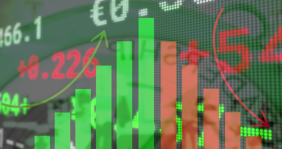 Digital Data Processing and Stock Market Analysis Concept