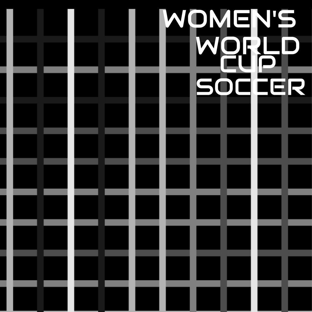 Bold Women’s World Cup Soccer Poster with Dynamic Grid Pattern - Download Free Stock Templates Pikwizard.com