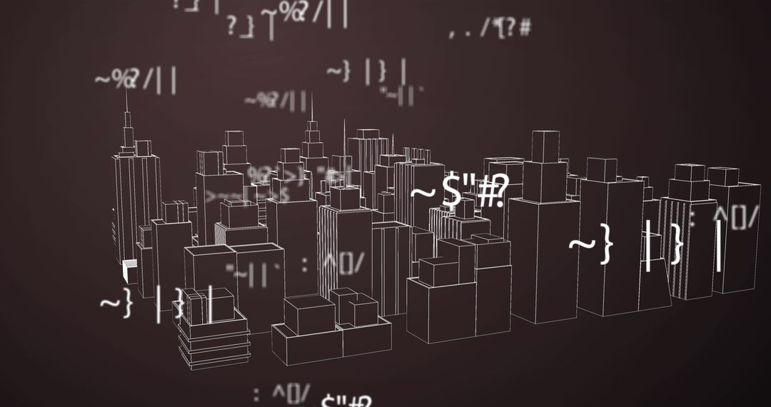 Digital Data Flow in 3D Cityscape Visualization