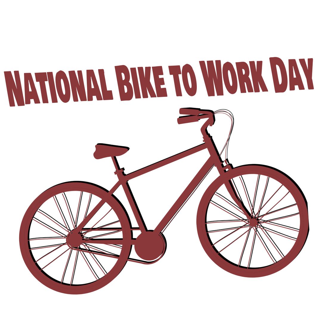 National Bike to Work Day Poster Design with Bicycle Illustration - Download Free Stock Templates Pikwizard.com