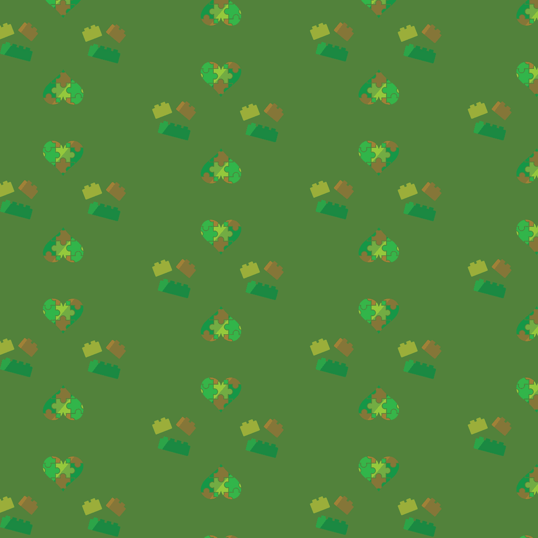 Colorful Hearts and Blocks on Transparent Background for Creative Designs