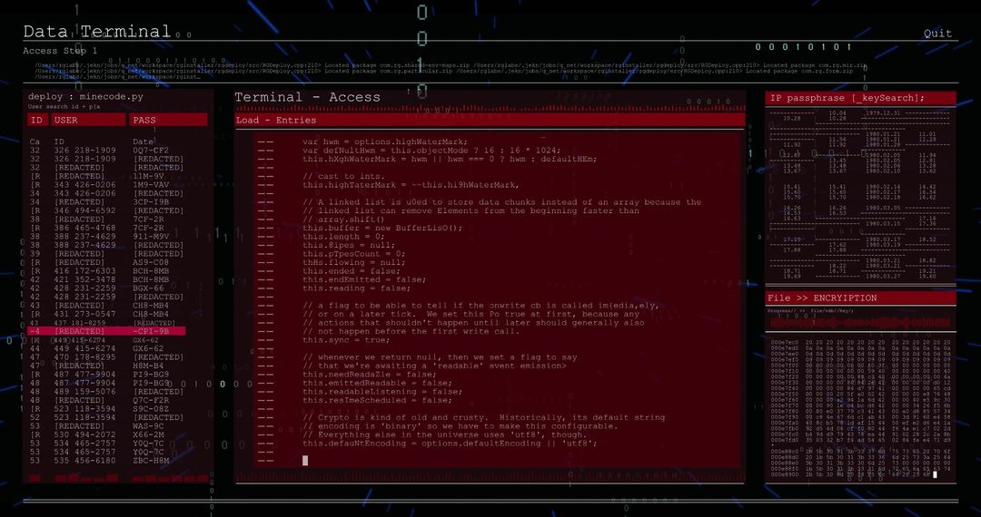 Digital Interface with Data Processing Terminals in Red and Black - Free Images, Stock Photos and Pictures on Pikwizard.com
