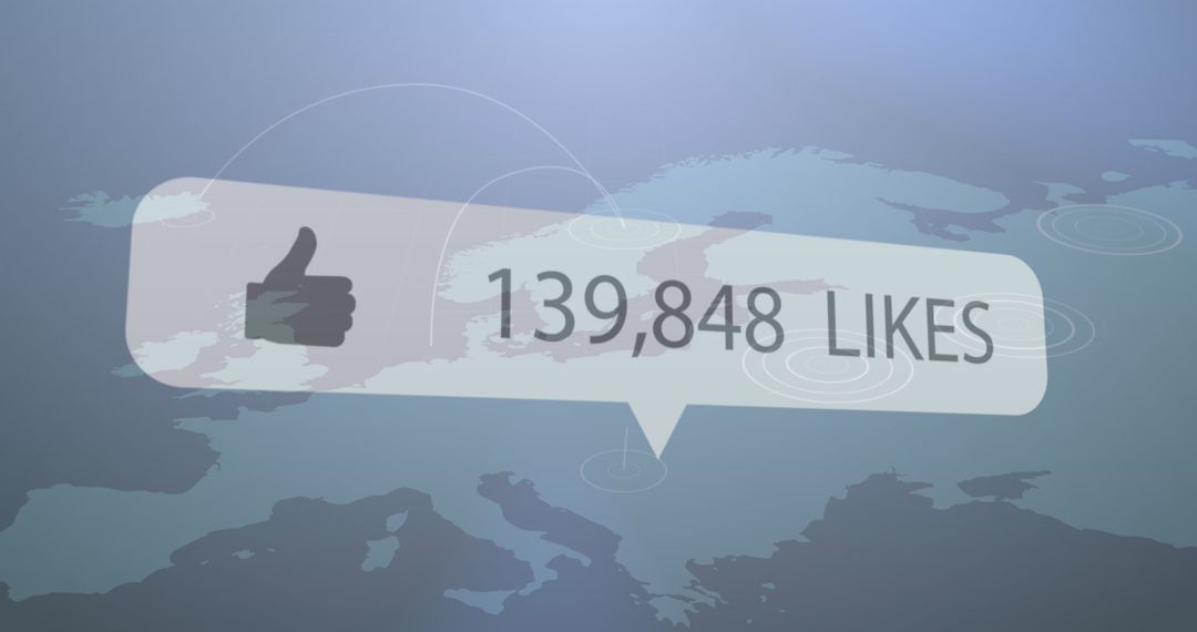 Digital Social Media Growth with Global Network Connection