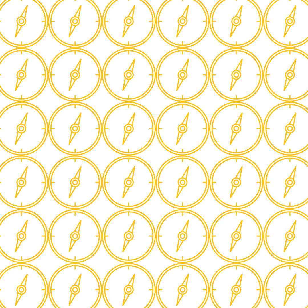 Seamless Compass Pattern on Transparent Background