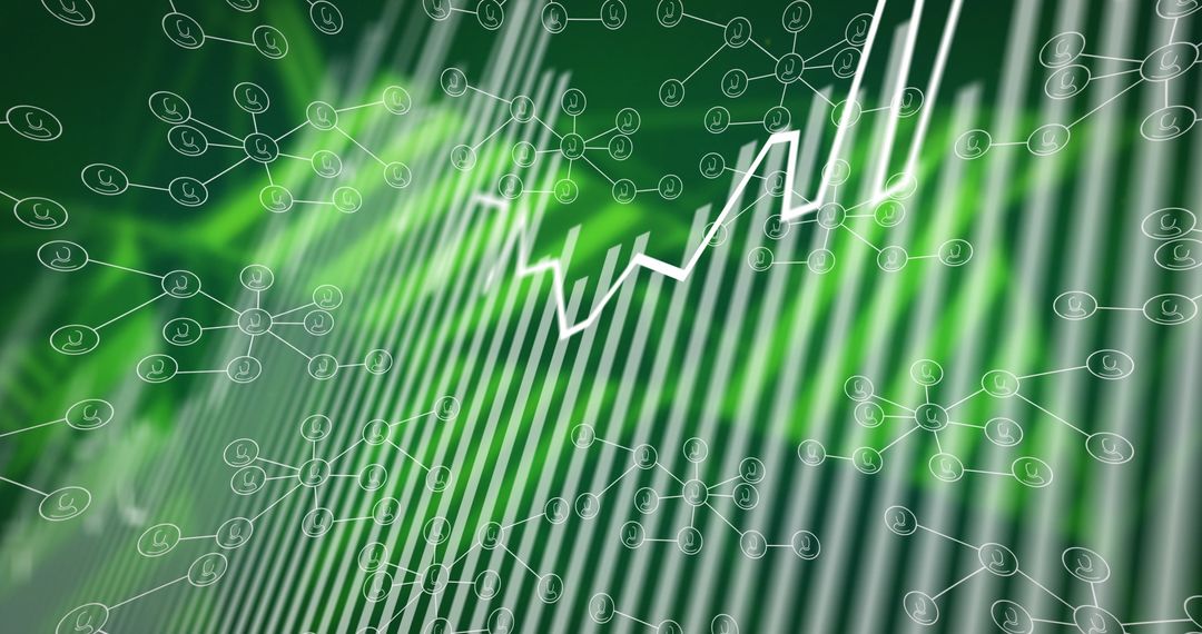 Futuristic Technology Interface with Data and Media Icons