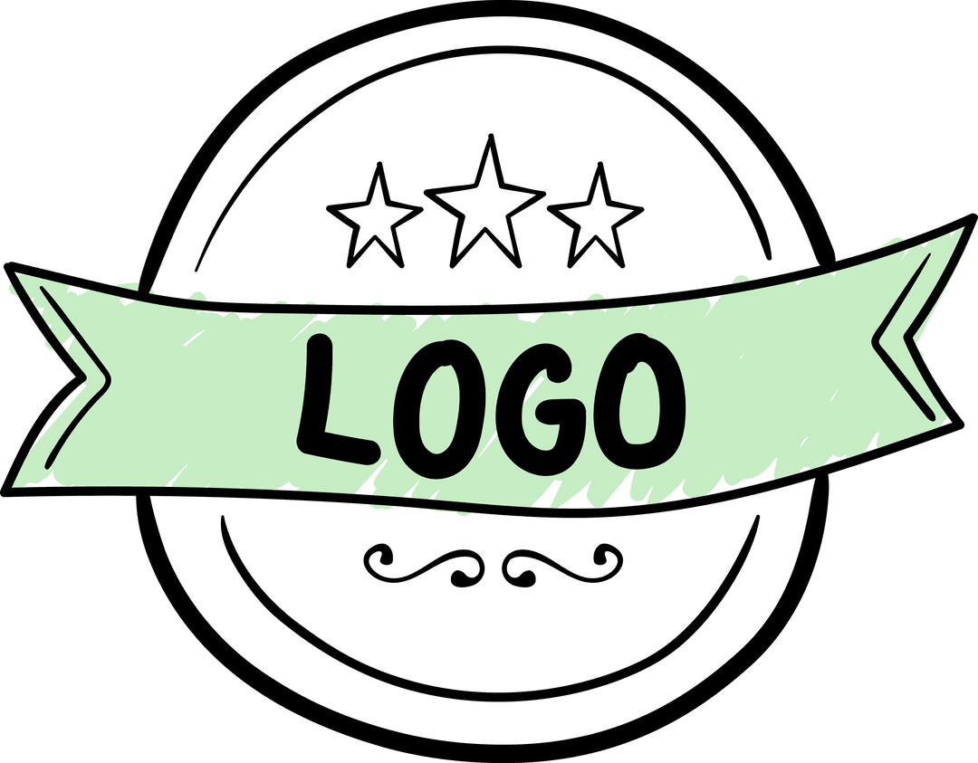 Distinctive Badge Design with Logo on Transparent Background