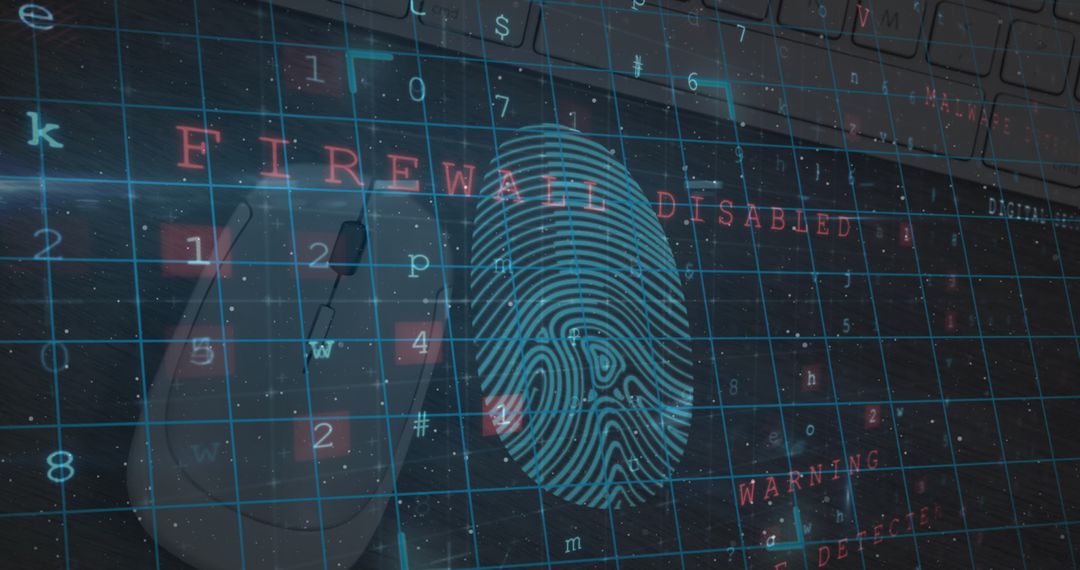 Biometric Security Display with Fingerprint and Firewalls