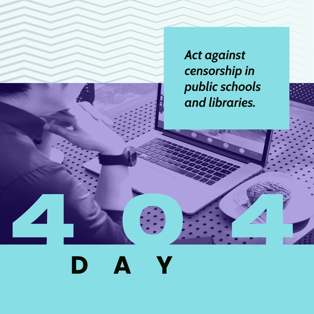 404 Day: Act Against Censorship in Schools and Libraries - Download Free Stock Templates Pikwizard.com