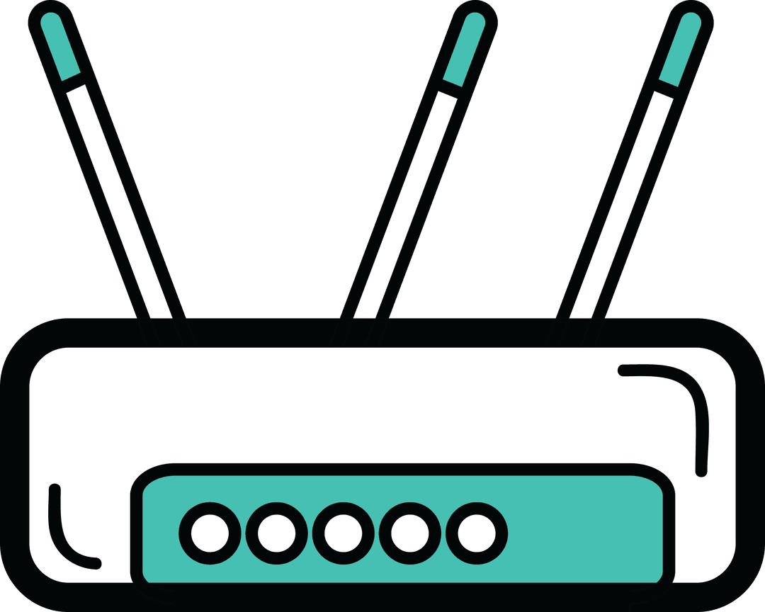 Transparent Illustrated Radio with Knobs for Communications Icon