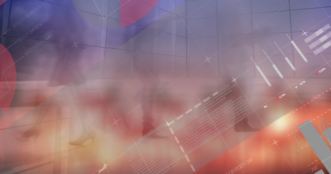 Abstract Global Connections and Technology Network