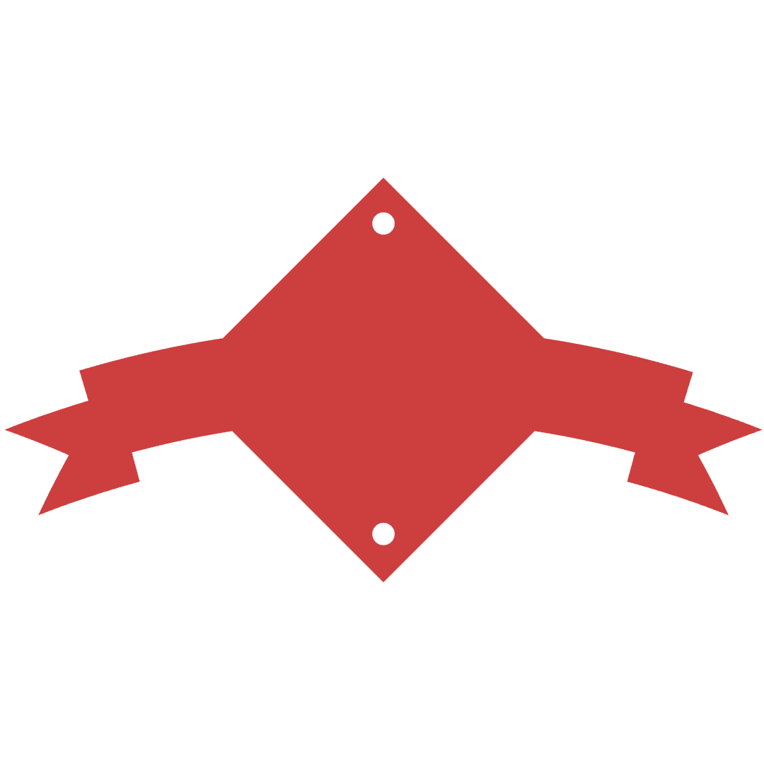 Red Gift Tag Illustration on Transparent Background