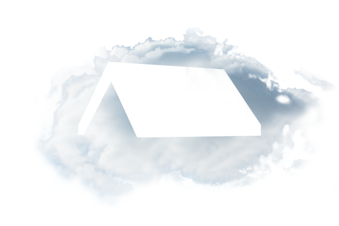 Transparent Cloud House Icon Illustration with White Background - Download Free Stock Images Pikwizard.com