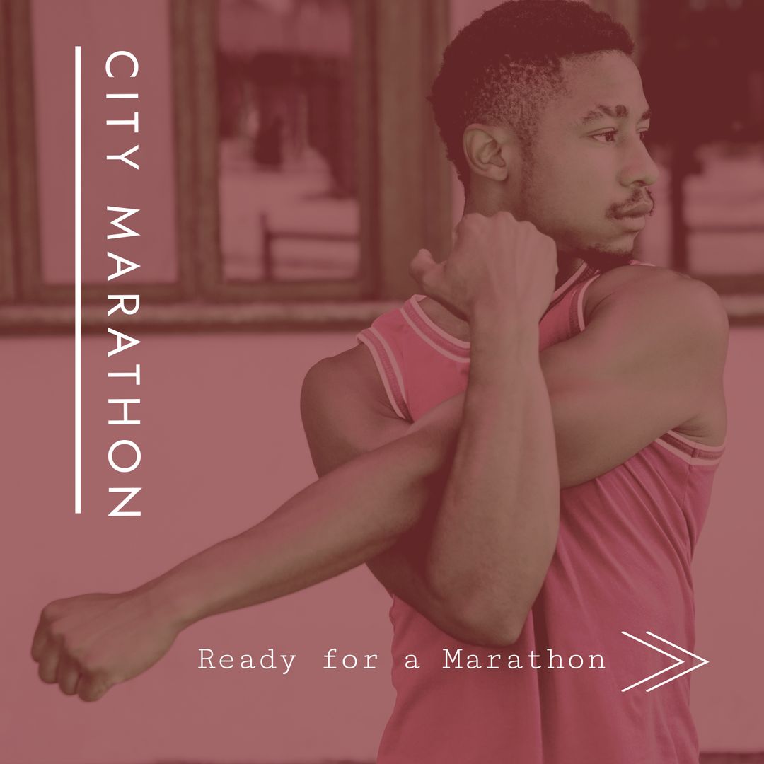 Marathon Preparation Stretching Exercise Outdoors