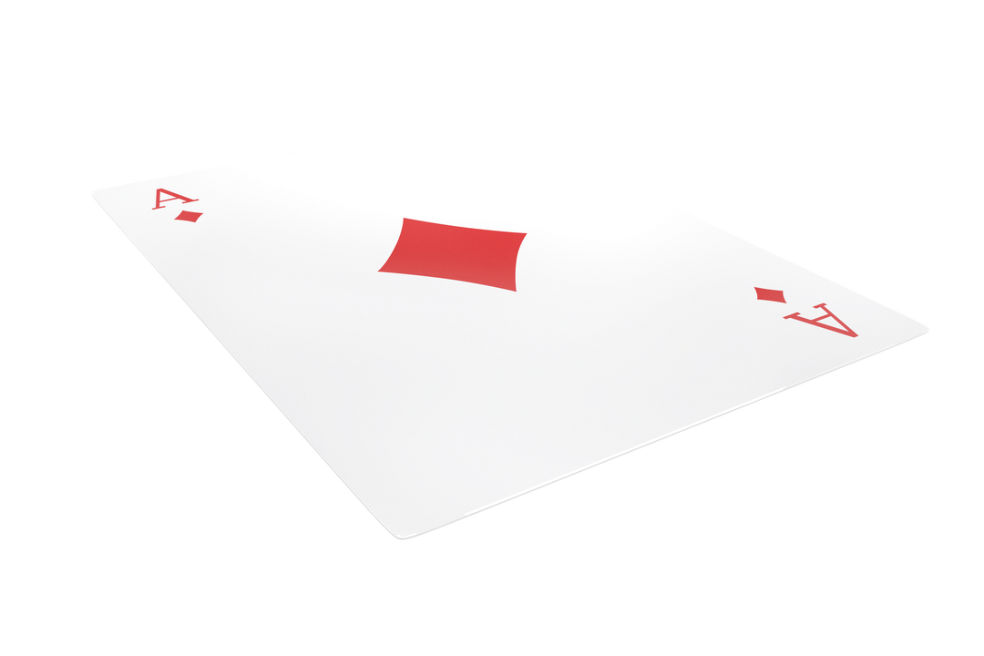 Transparent Ace of Diamonds Playing Card with Red Diamond Symbol Isolated - Download Free Stock Images Pikwizard.com