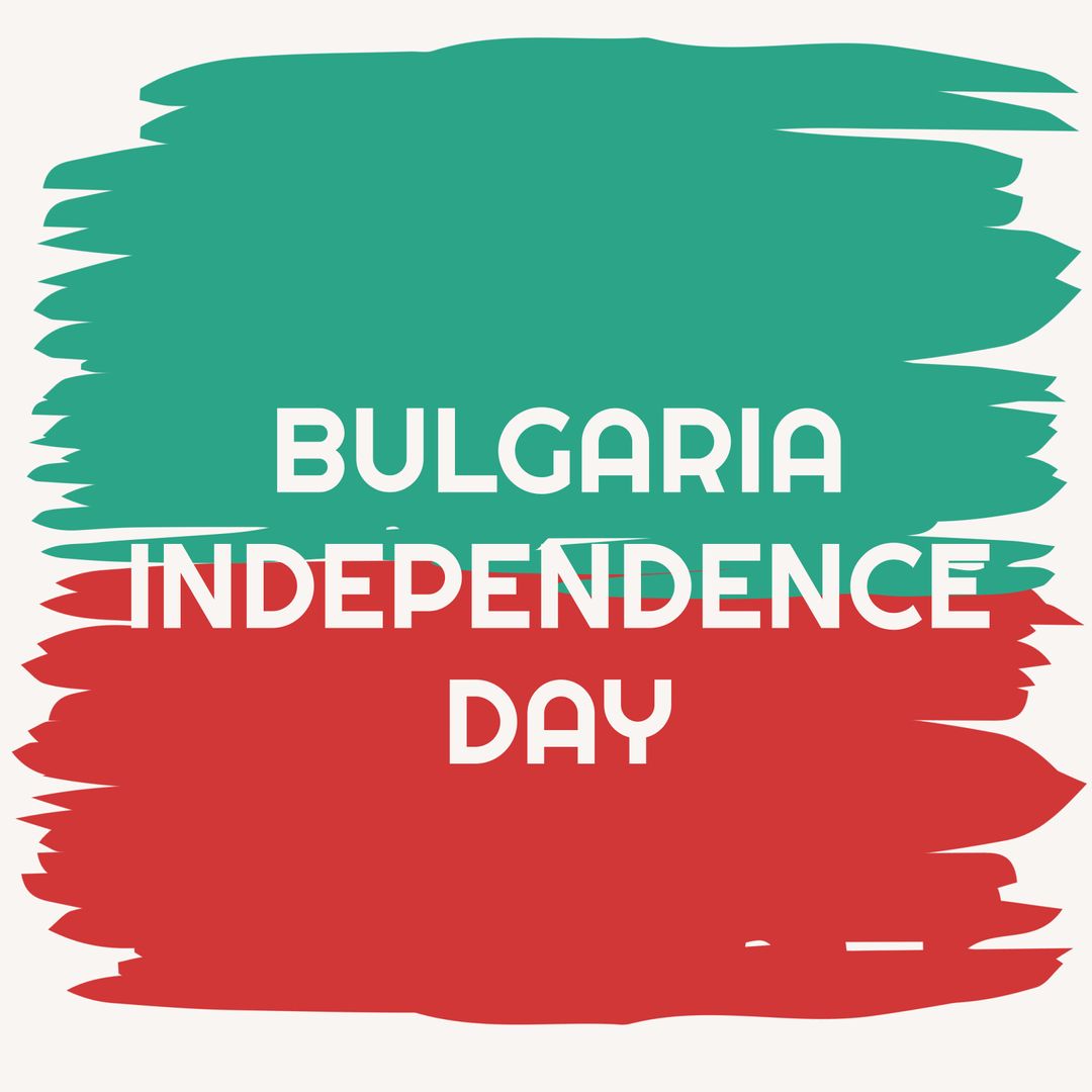 Bulgaria Independence Day Celebration Design with Flag Colors