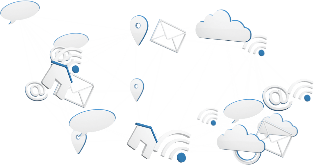 Transparent Networking Concept with Cloud and Wi-Fi Symbols - Download Free Stock Images Pikwizard.com
