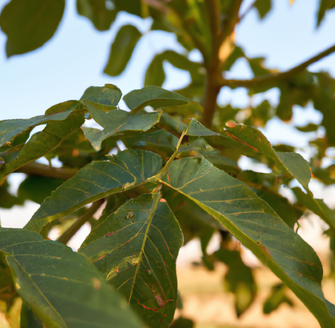 Close-Up of Green Walnut Tree Leaves in Nature - Free Images, Stock Photos and Pictures on Pikwizard.com