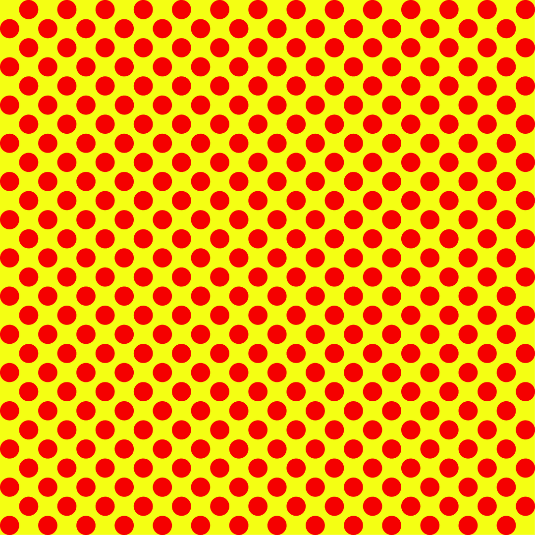 Red and Yellow Dotted Pattern on Transparent Background