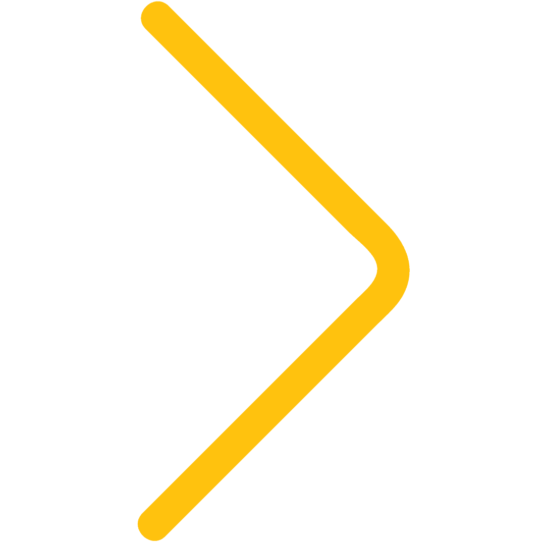 Yellow Arrow Pointing Right on Transparent Background