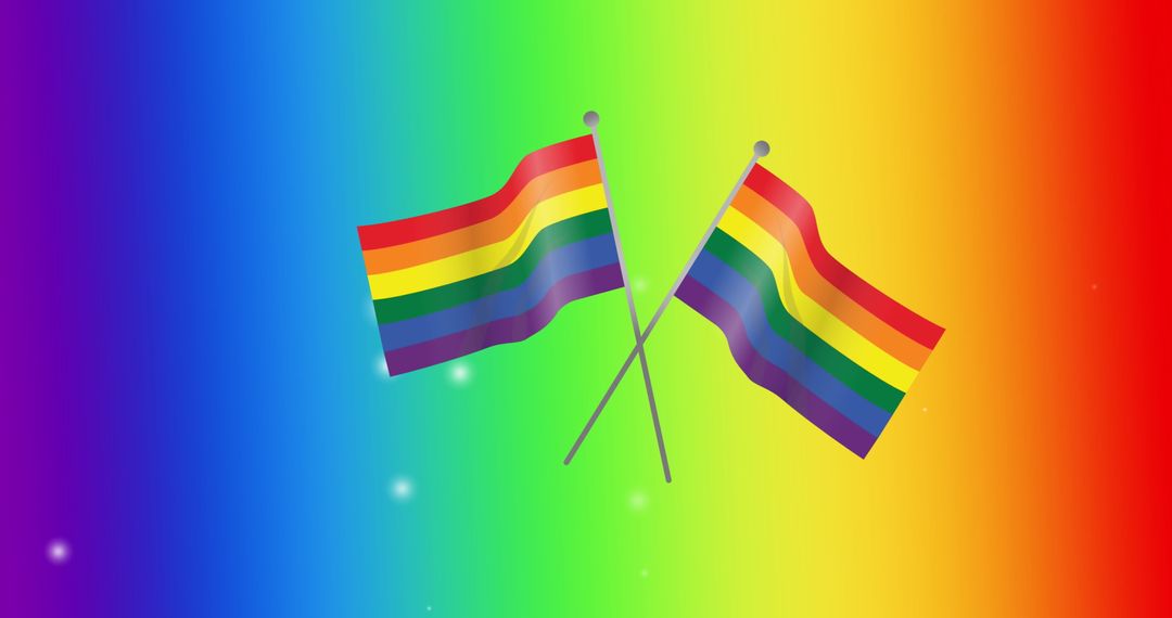 Rainbow Flags Displaying LGBTQ Pride and Unity