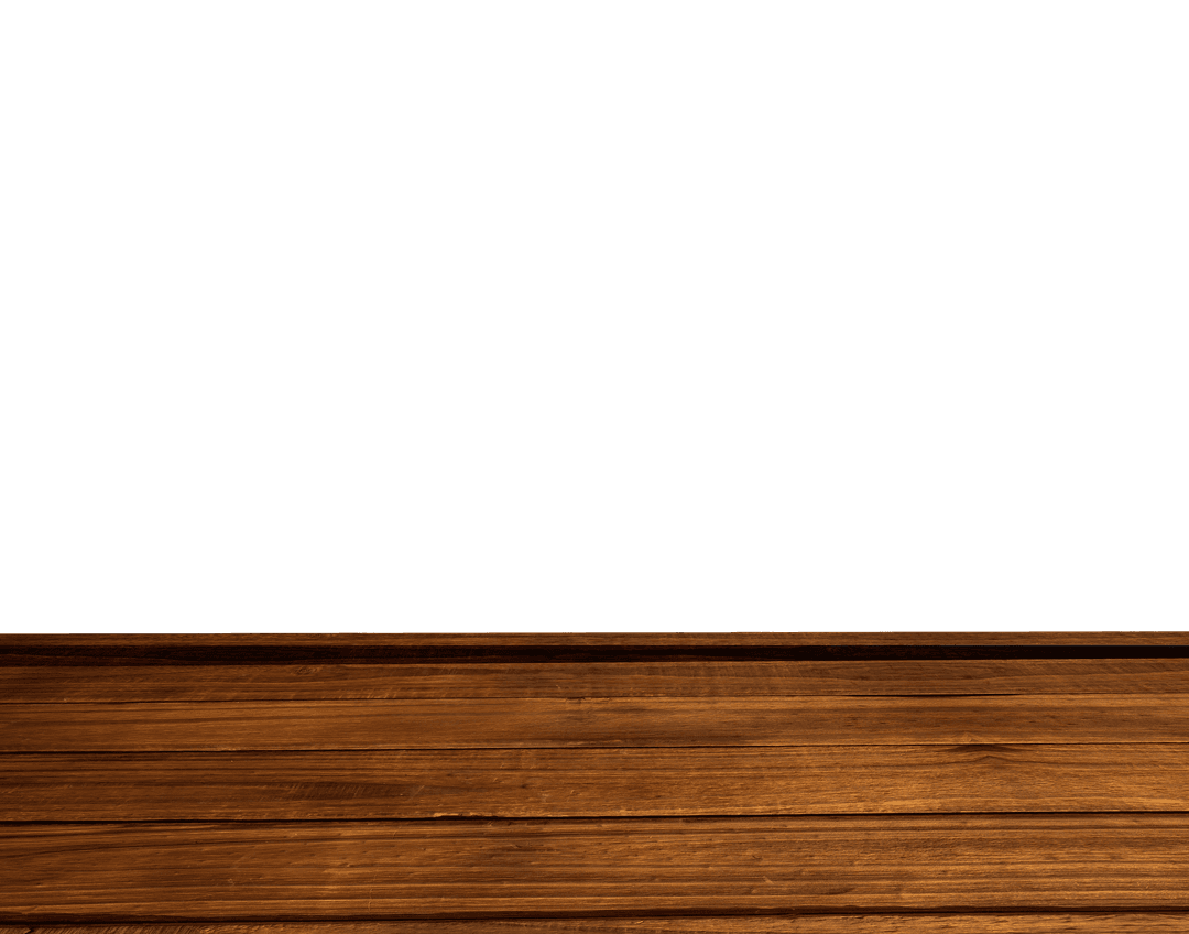Transparent Background with Warm Wooden Floor Texture