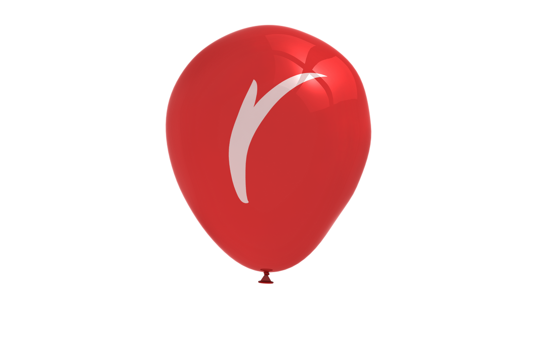 Red balloon with letter R, festive isolated party decoration, transparent background - Download Free Stock Images Pikwizard.com