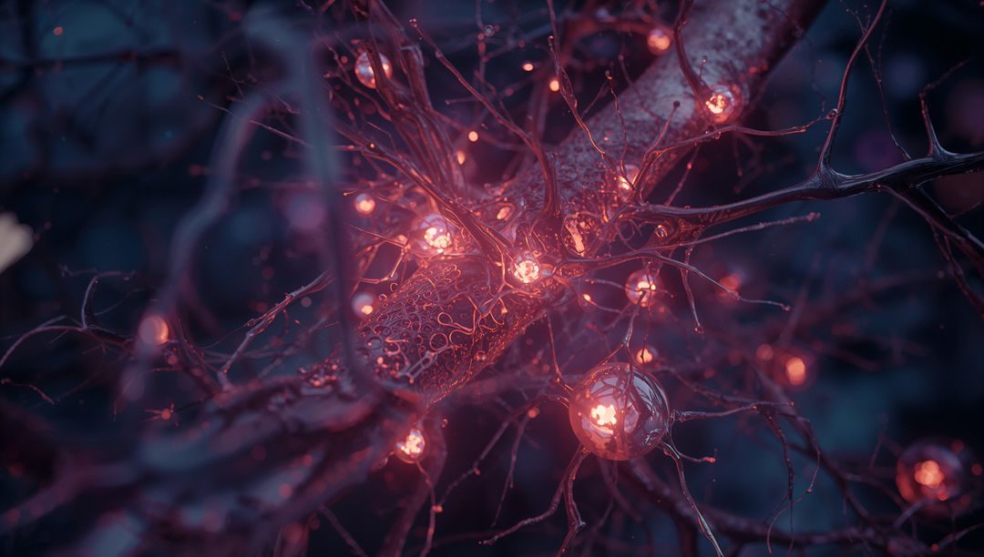 Glowing Neuronal Network Depicting Connectivity and Innovation