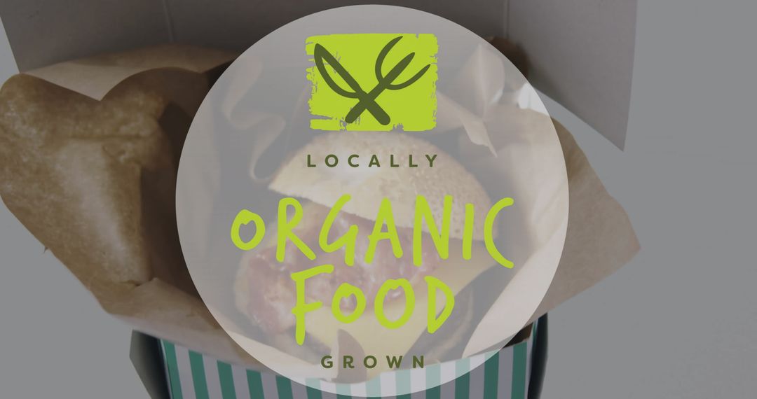 Sustainable Farm-to-Table Organic Meal in Striped Container