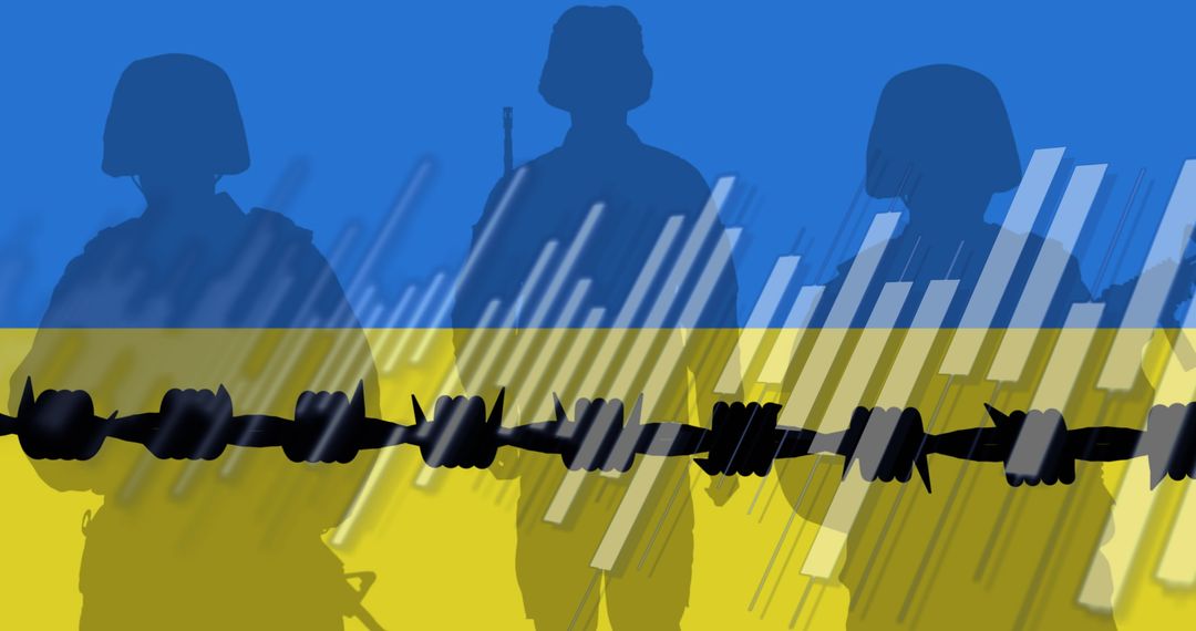 Abstract Representation of Ukrainian Military and Conflict