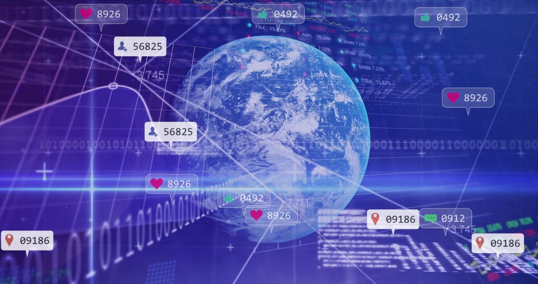 Global Digital Innovation and Social Media Analytics Concept