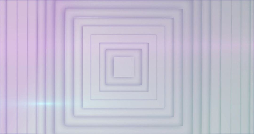 Abstract White Squares with Light Trails Animation
