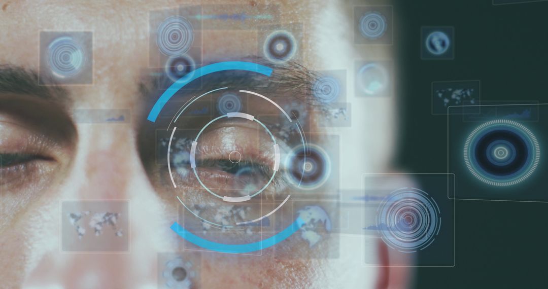 Human Eye Analyzed with Digital Data Interface