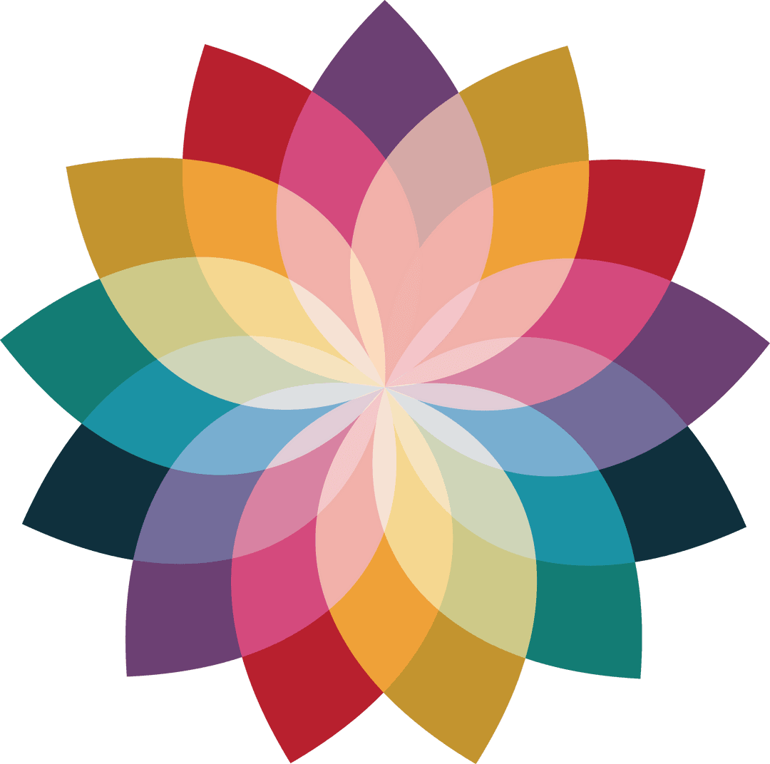 Colorful Abstract Shape Illustration on Transparent Background