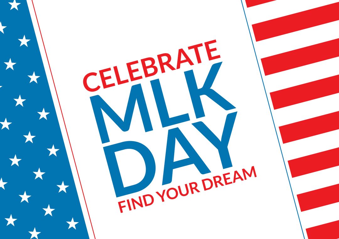 MLK Day Celebration with Stars and Stripes Motif