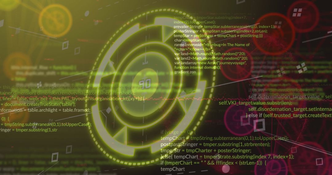 Global Networking with Neon Yellow Interface Concept