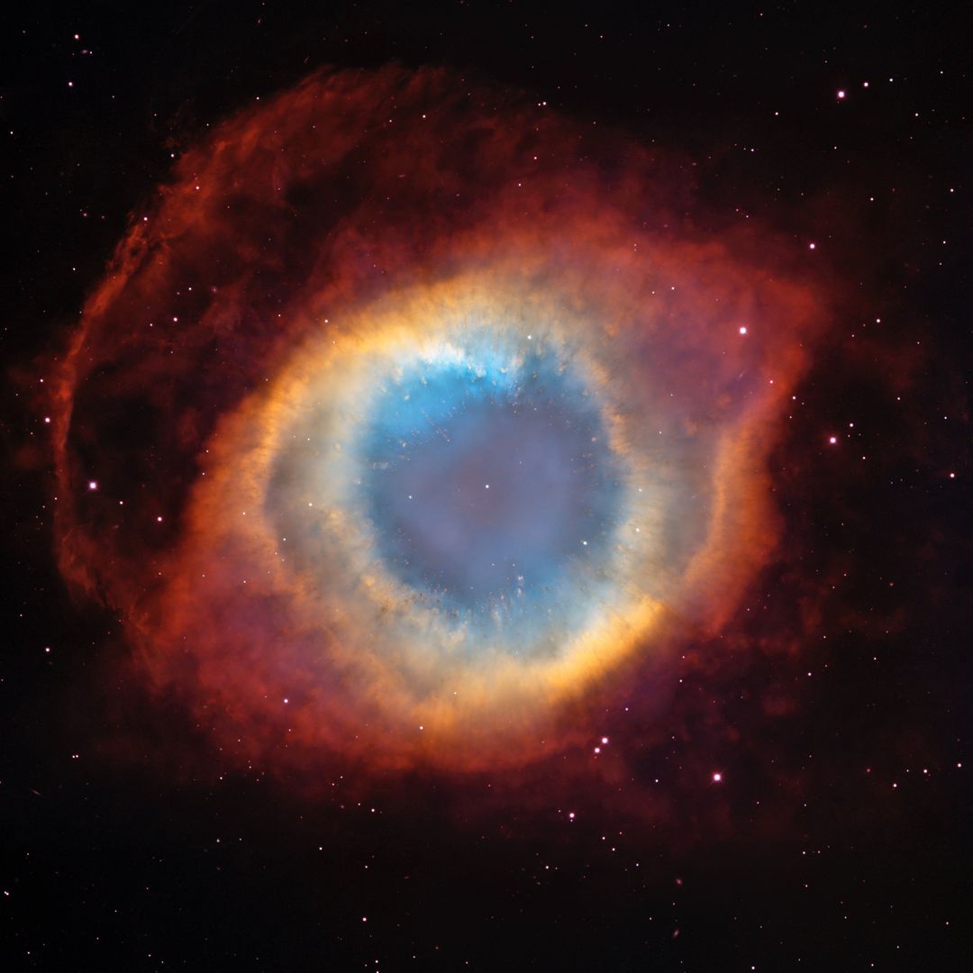 Vibrant Helix Nebula in Deep Space with Stars - Free Images, Stock Photos and Pictures on Pikwizard.com