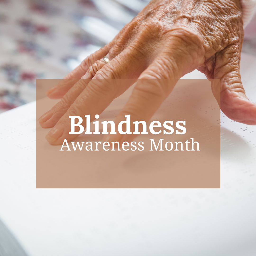 Hand Reading Braille Celebrating Blindness Awareness Month