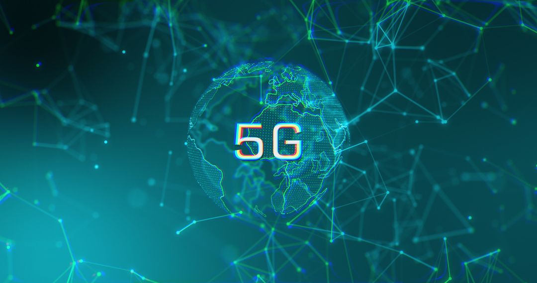 5G Networking with Digital Globe and Connections Concept