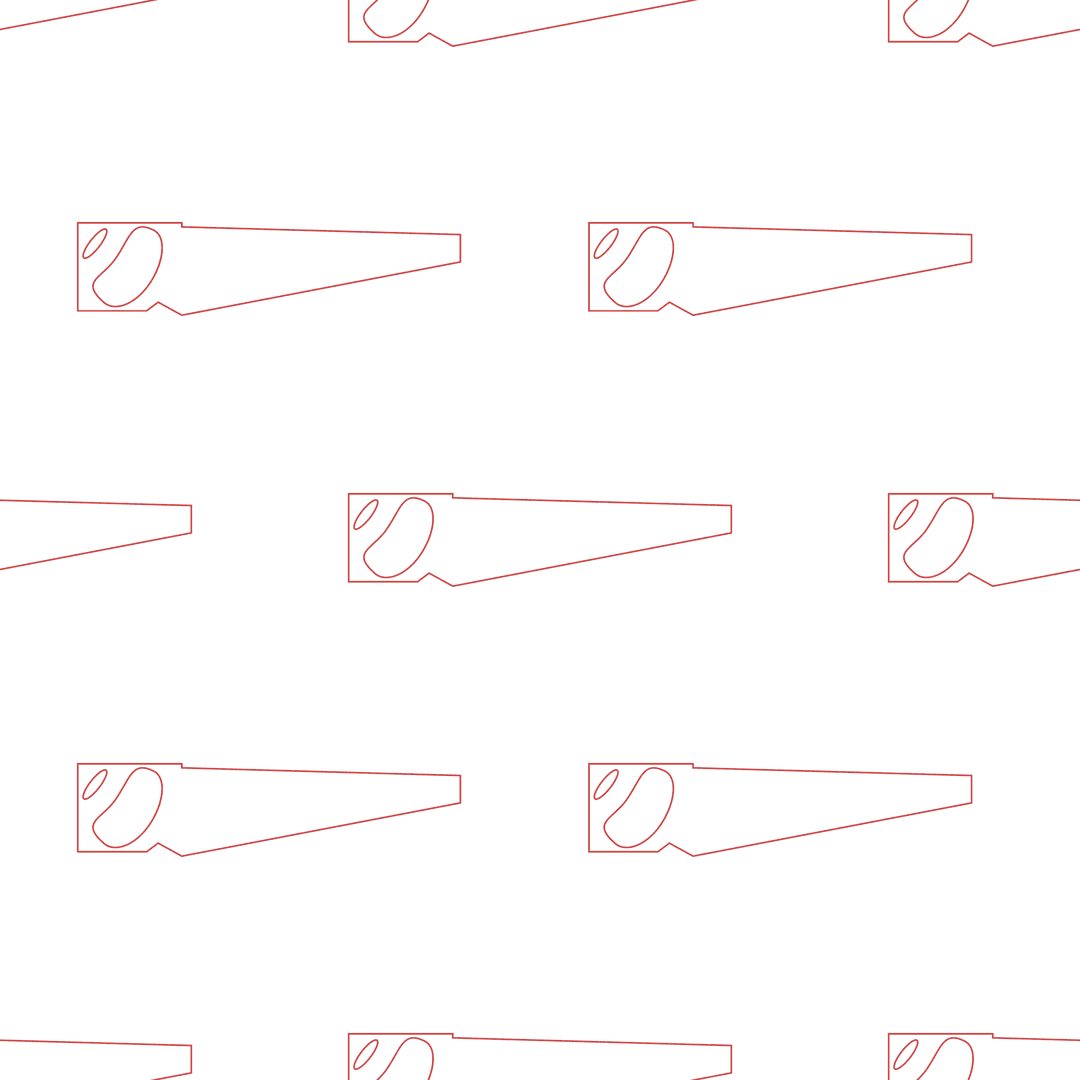 Transparent Saw Outline Pattern for DIY and Renovation Projects