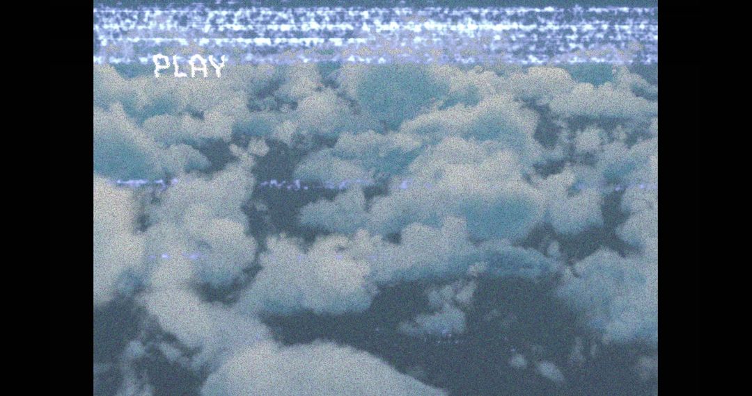 Vaporwave Aesthetic Clouds with Retro VHS Effect - Free Images, Stock Photos and Pictures on Pikwizard.com