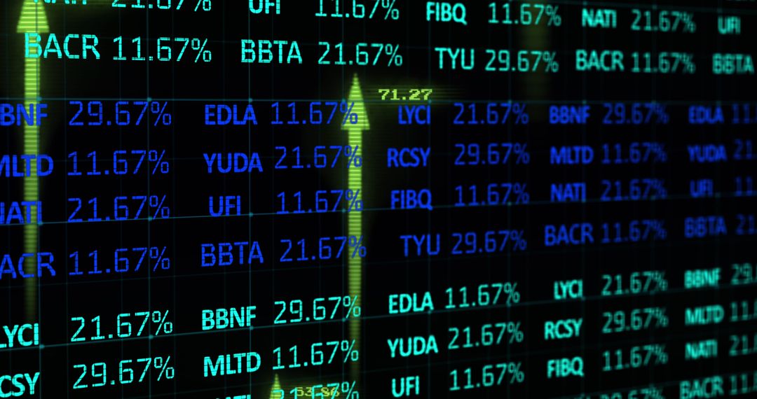 Fluctuating Stock Market Data and Digital Business Interface