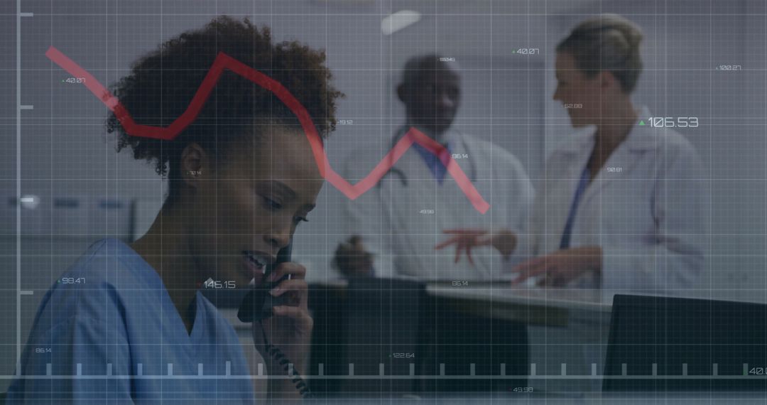 Nurse Communicating Efficiently in Hospital with Overlaid Data Graph