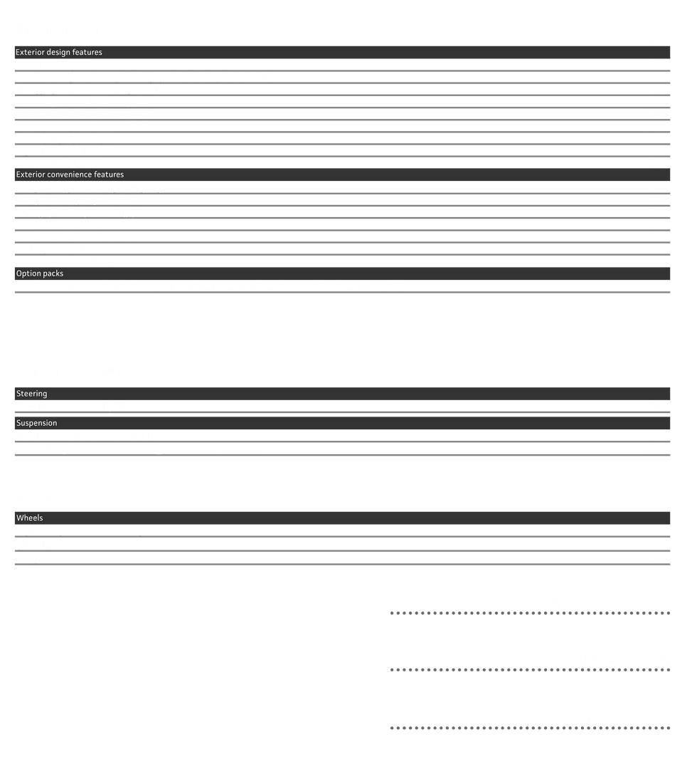Transparent Illustration of Car Manual Features and Specifications