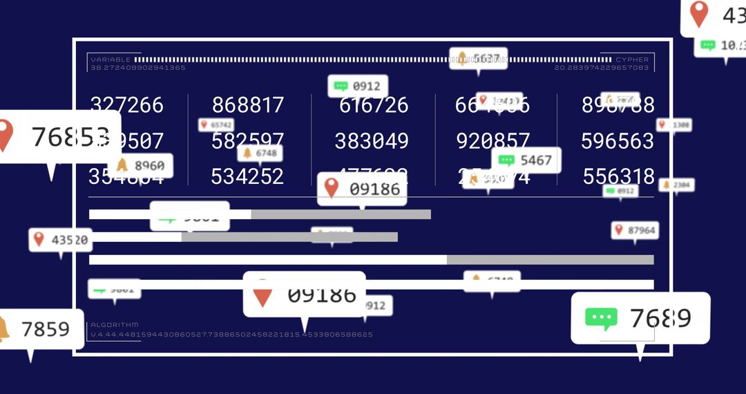 Digital Analytics Interface with Data Visualization Overview