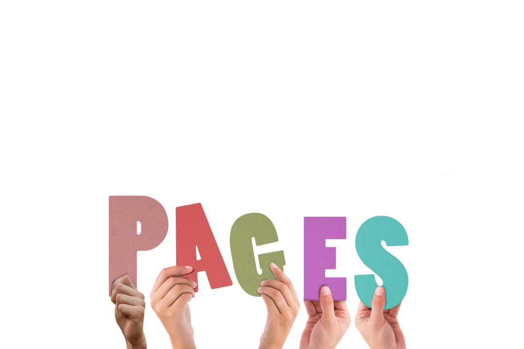 Transparent Holding Colorful Alphabet Letters Pages