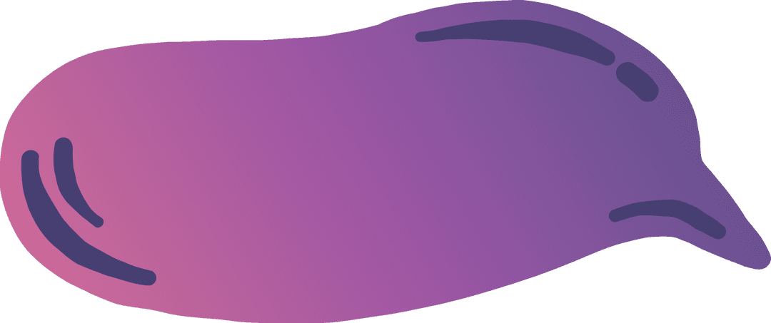 Purple Speech Bubble with Transparent Background for Conversations